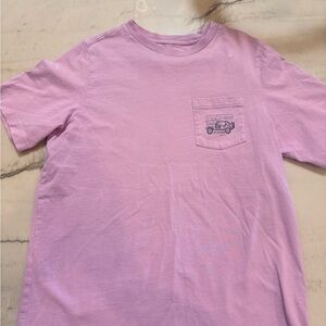 Vineyard Vines Kids Lavender Tee with Pocket